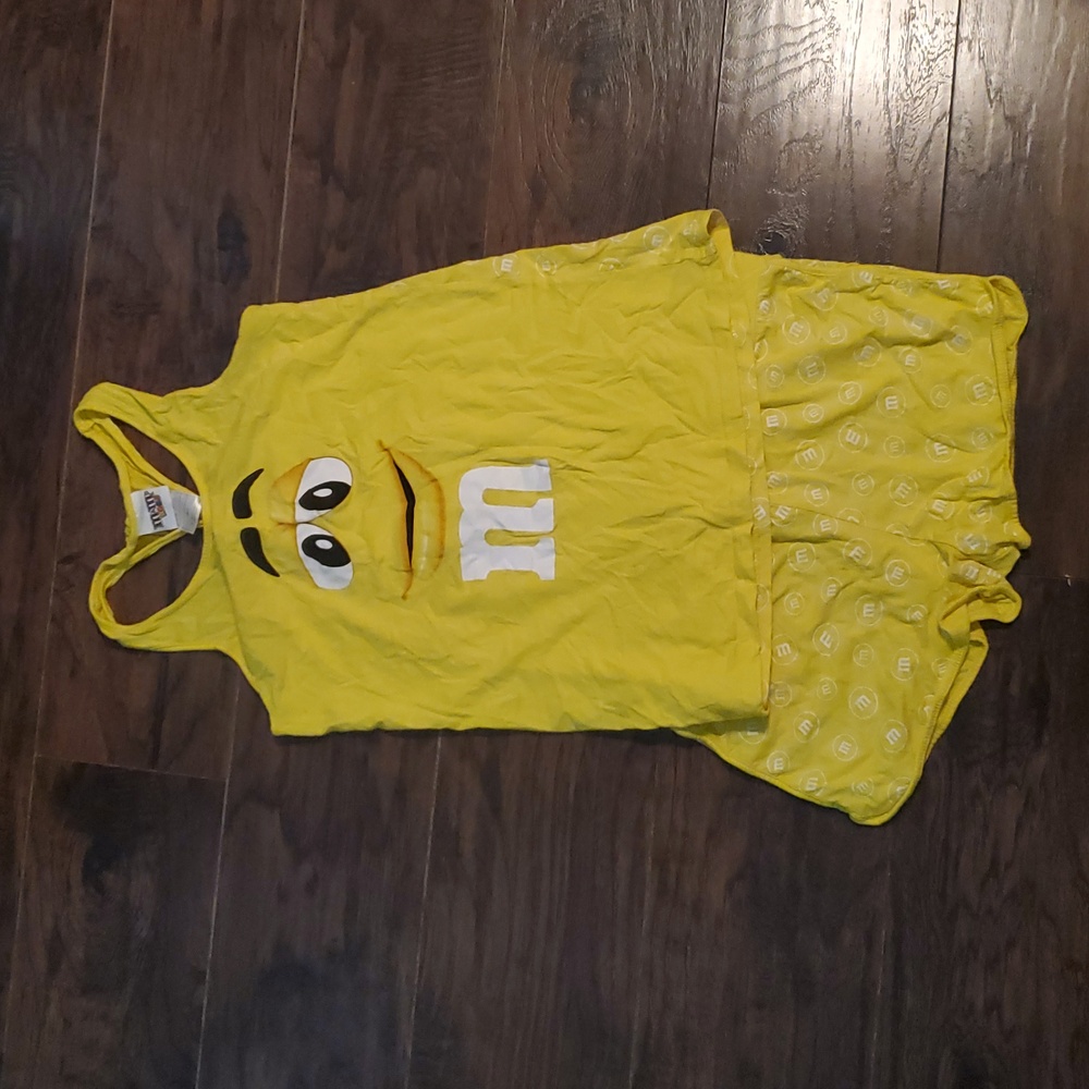 M&M's Vibrant Yellow Athletic Tank  & Shorts